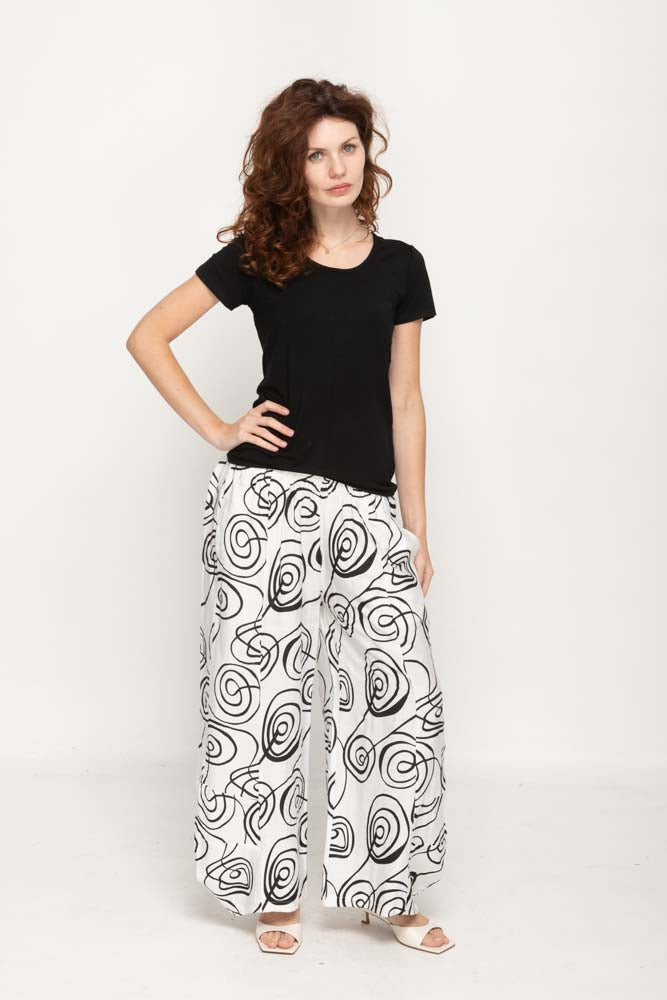 Miss Nikky FN505 1668 Black & white pant