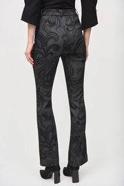 Joseph Ribkoff Paisley Brocade Flair Pull on Pant 243303