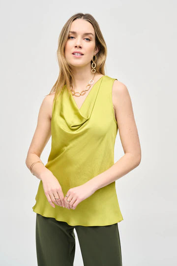 Joseph Ribkoff Wasabi Ruched Top 243125