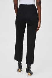 Joseph Ribkoff High Rise 3/4 Length Black Pant 243049