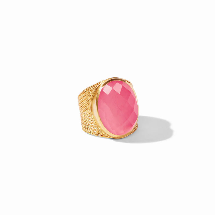 Julie Vos Verona Statement Ring-Iridescent Peony-size 7