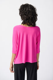 Joseph Ribkoff Pink Short Sleeve Blouse 241044
