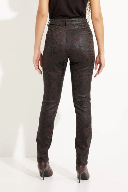 Joseph Ribkoff Black Brown Snake Jean 233916