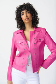 Joseph Ribkoff Rose Clair Faux Suede Fitted Jacket 241911