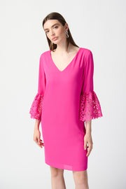 Joseph Ribkoff Pink Lace Dress 241252