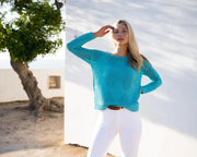 Marble 6915 Teal Sweater with Tank