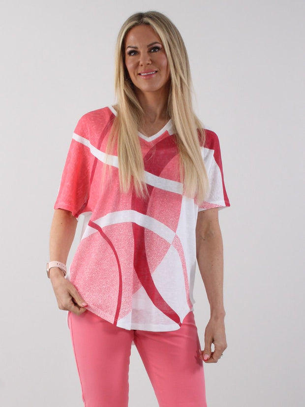 Marble 7366 Top With Tank Melon/White