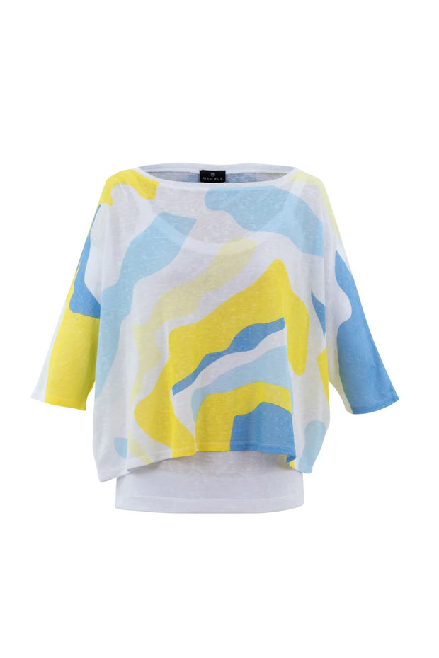 Marble 7367 Top With Tank Blue/Yellow