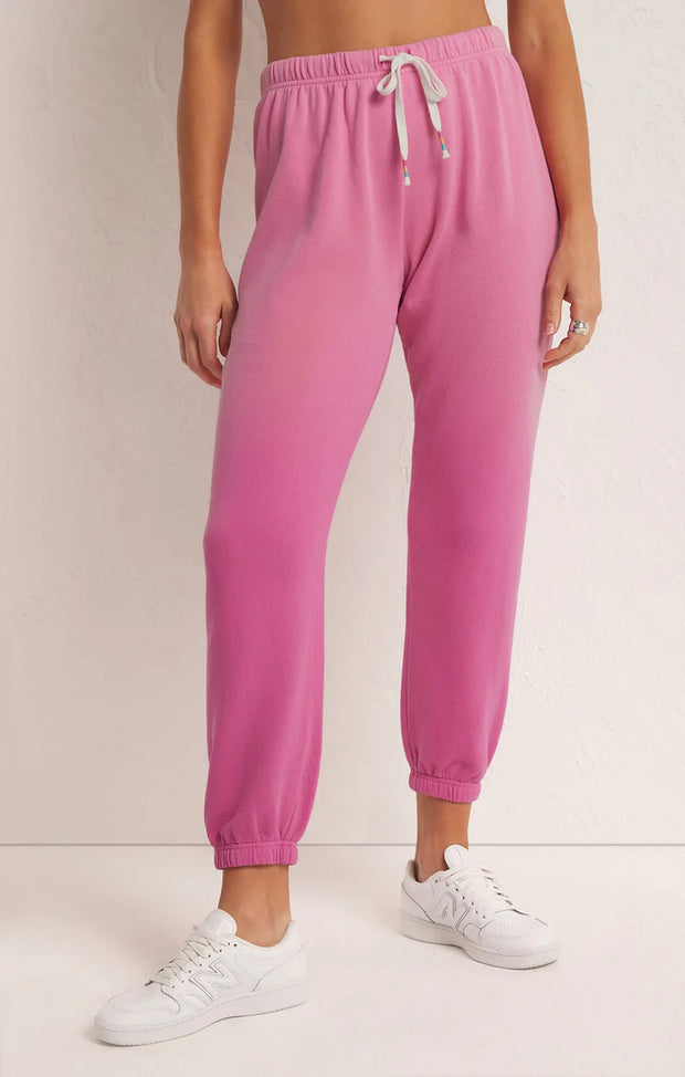 Z Supply High Tides Jogger Heartbreaker Pink