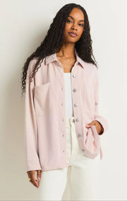 Z Supply All Day Knit Jacket Pink