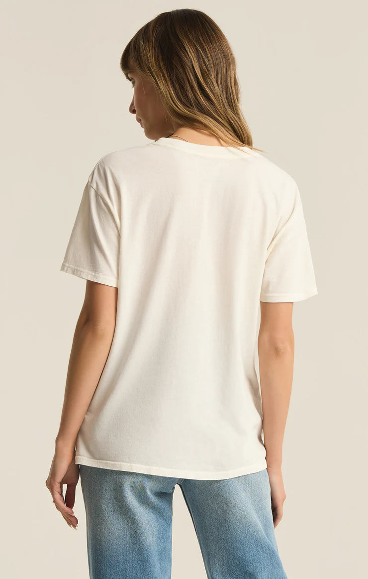 Z Supply Bonjour Boyfriend Tee Sea Salt