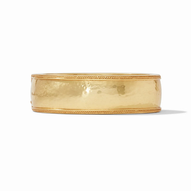 Julie Vos Cannes Statement Hinge Bangle Gold