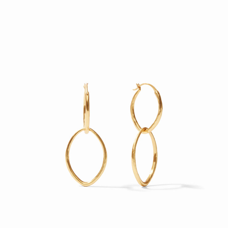 Julie Vos Fleur-de-Lis 2-in-1 Earring Gold