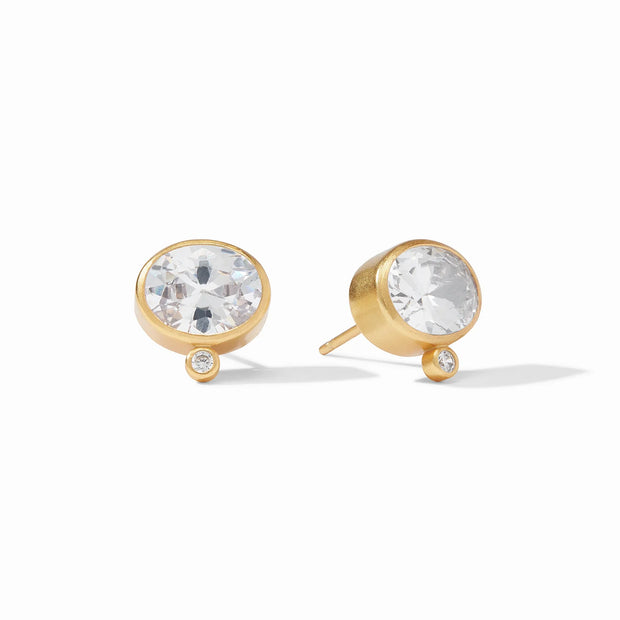 Julie Vos Antonia Stud Gold Cubic Zirconia