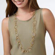 Julie Vos Colette Textured Necklace Gold