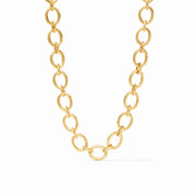 Julie Vos Catalina Demi Link Necklace Gold Pearl