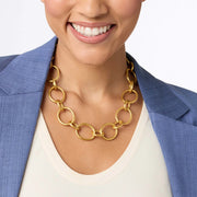 Julie Vos Catalina Light Link Necklace Gold