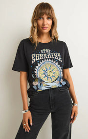 Z Supply Village Boyfriend Tee Black Sand