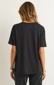 Z Supply Village Boyfriend Tee Black Sand