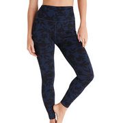 Go For It Floral Blue and Black Legging