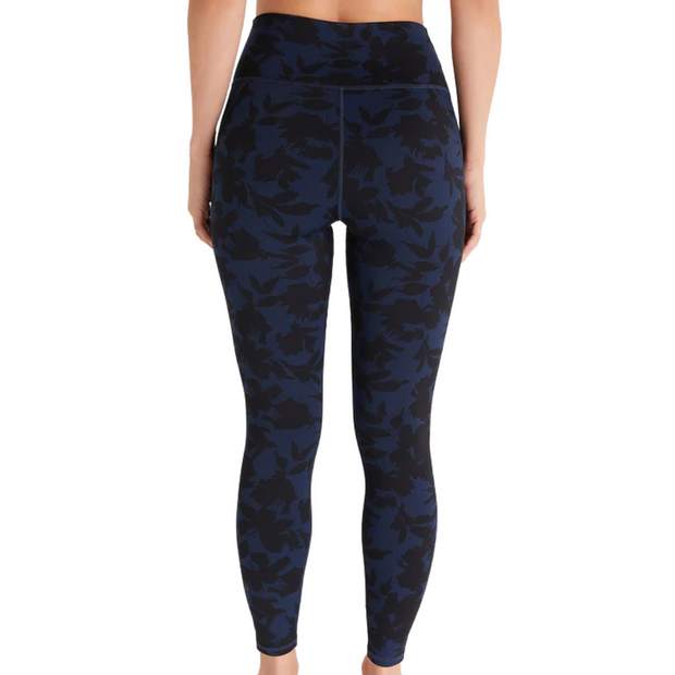 Go For It Floral Blue and Black Legging