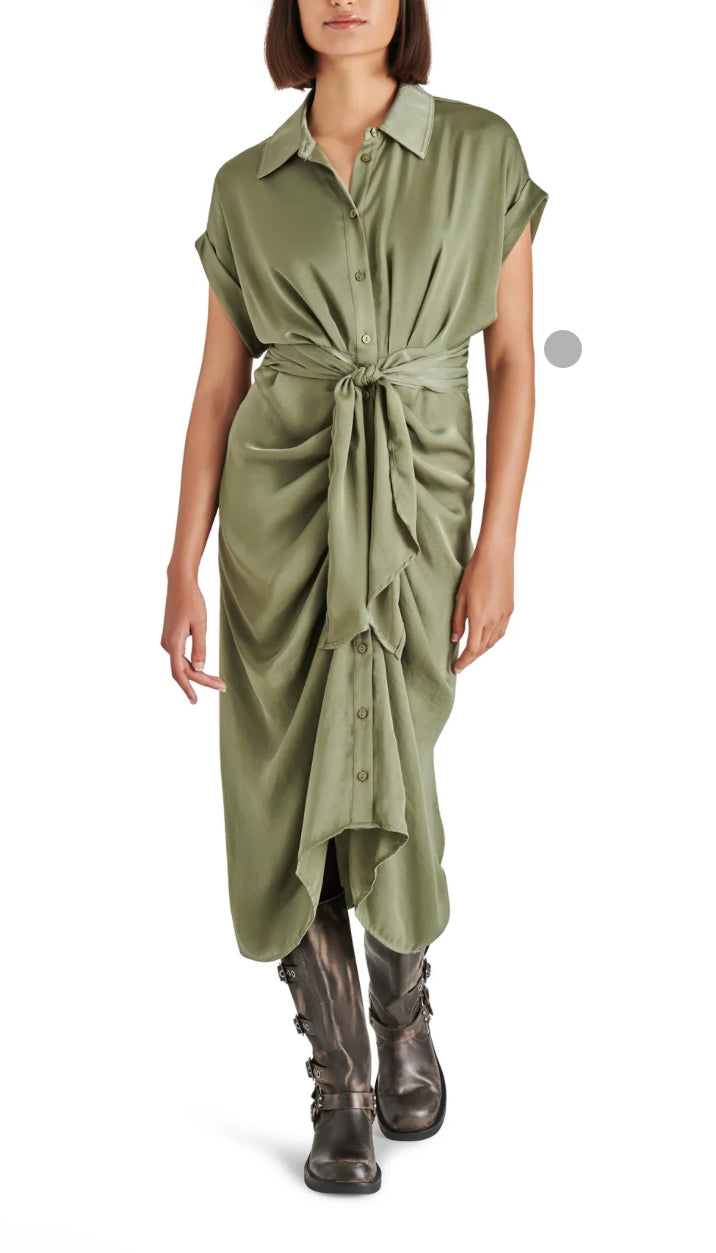 Steve Madden Tori Dusty Olive Dress