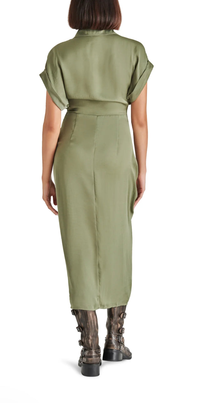 Steve Madden Tori Dusty Olive Dress