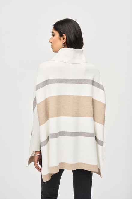 Joseph Ribkoff Shawl Collar Striped Sweater 243951