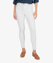 KUT Connie Optic White High Rise Ankle Skinny