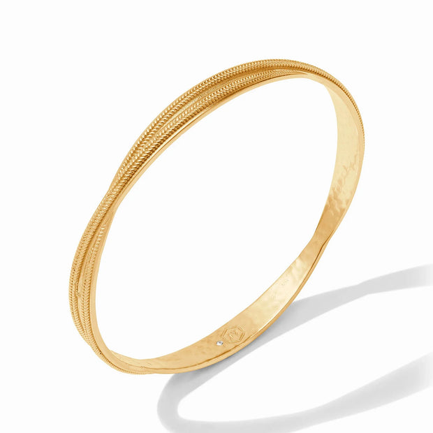 Julie Vos Cheval Twist Bangle Gold Small