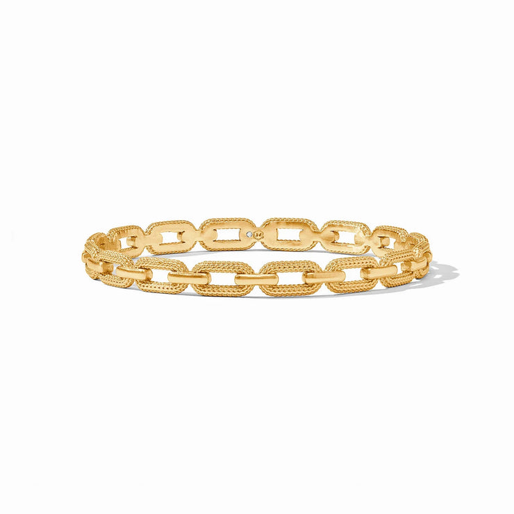 Julie Vos Cheval Paperclip Bangle Gold Small