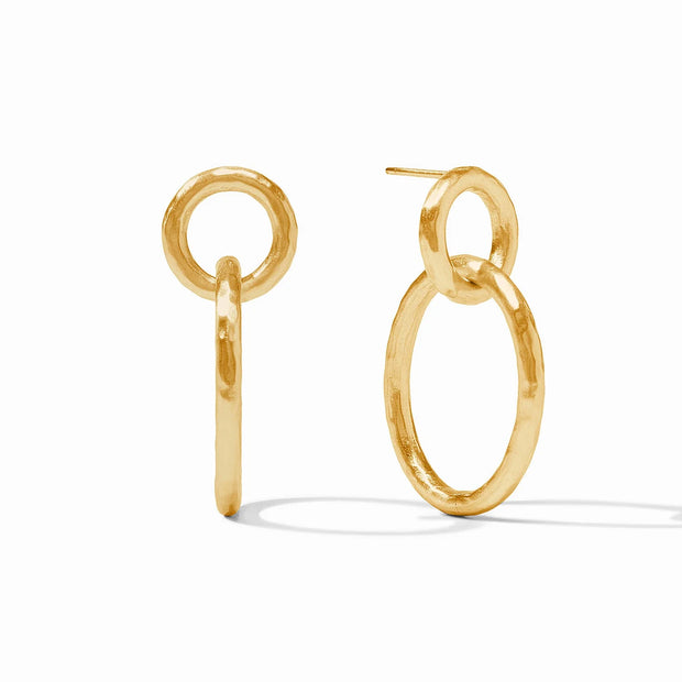 Julie Vos Catalina Link Earring Gold O/S