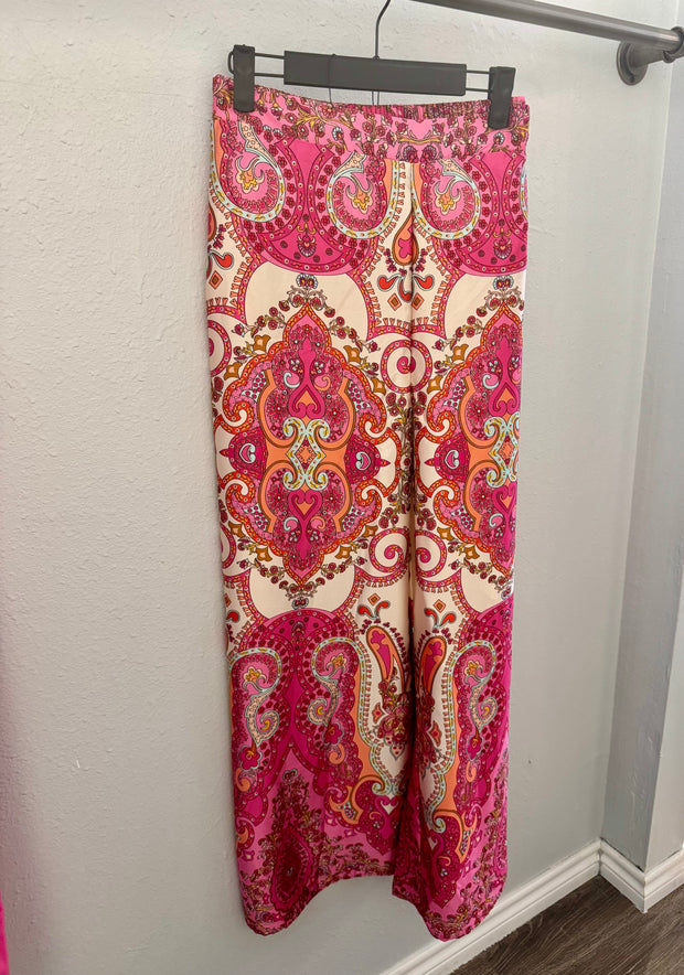 Molly Bracken Ladies Woven Pants —Pink Daphne