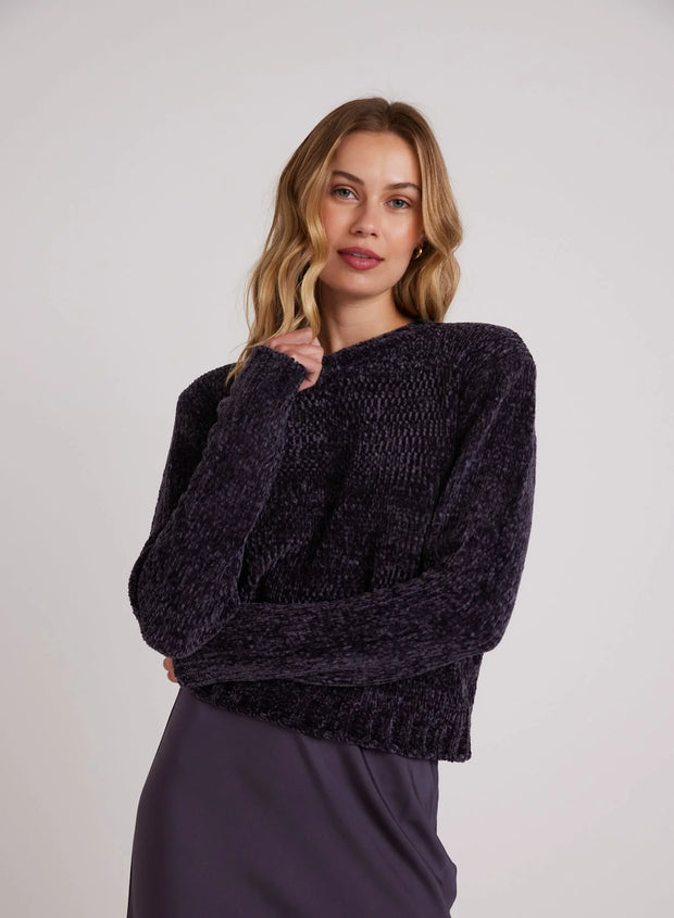 Bella Dahl Crew Neck Sweater Galaxy Smoke