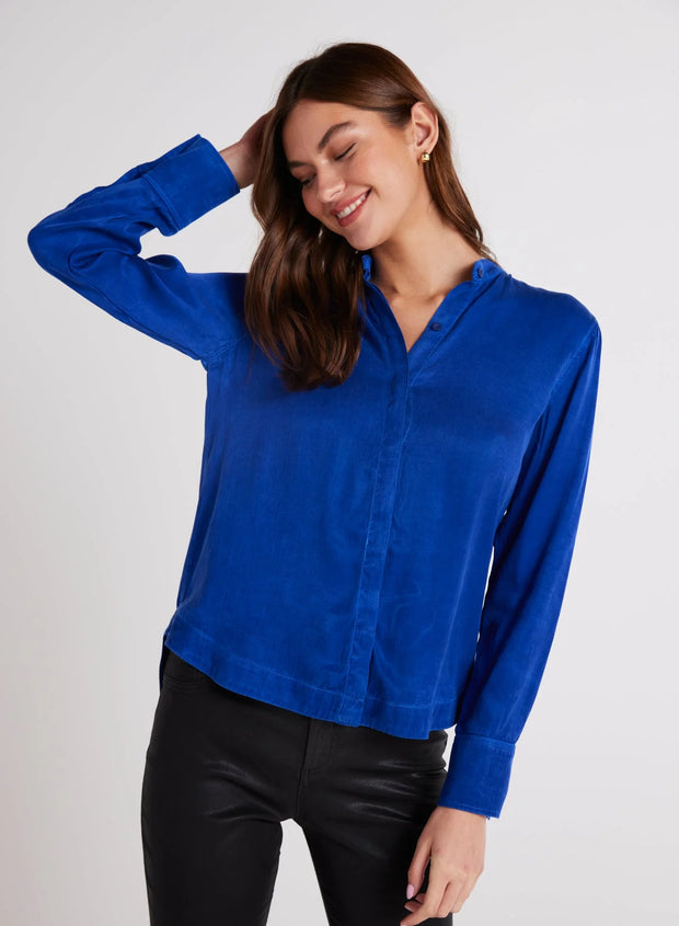 Bella Dahl Button Down Rich Cobalt