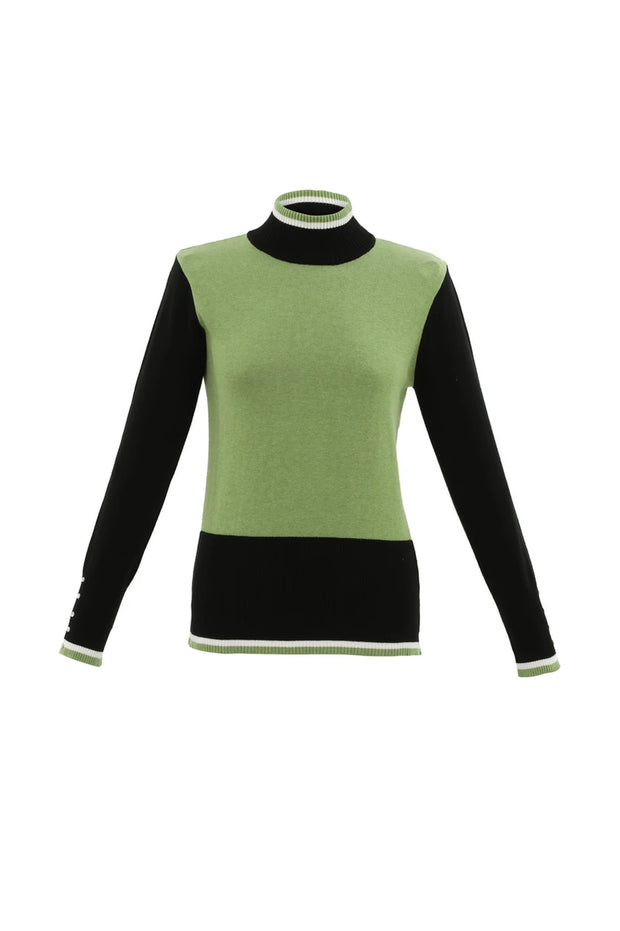 Marble 7563 Green and Black Block Top