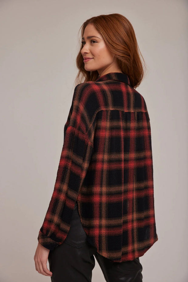 Bella Dahl Golden Rust Black Plaid Shirt