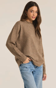 Z Supply Gia Crew Neck Sweater Chai