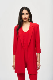 Joseph Ribkoff Red Long Blazer 233304