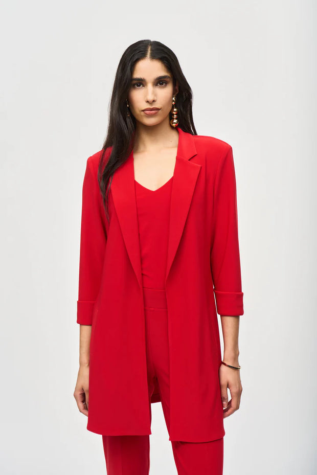 Joseph Ribkoff Red Long Blazer 233304