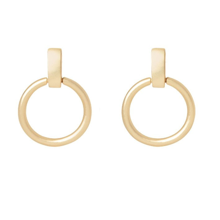 Simple Ring Earings Gold