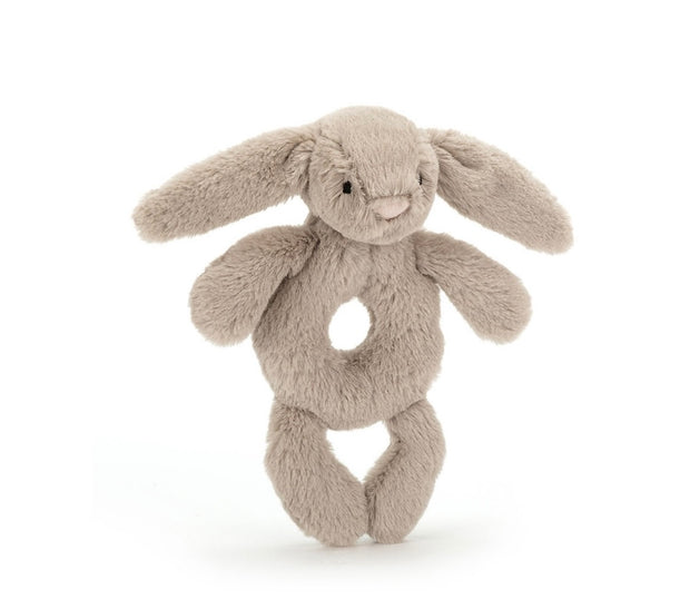 Bashful Beige Bunny Rattle