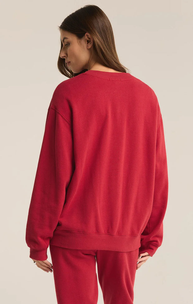 Z SUPPLY CLASSIC BOYFRIEND FLEECE SWEATSHIRT ZT244529