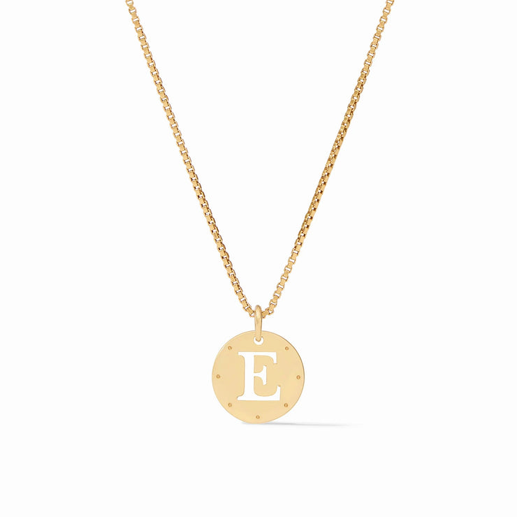 Julie Voss Monogram Delicate Necklace-E-Gold