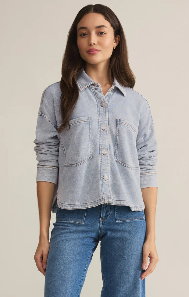 Z supply all day cropped denim jacket ZJ251850S