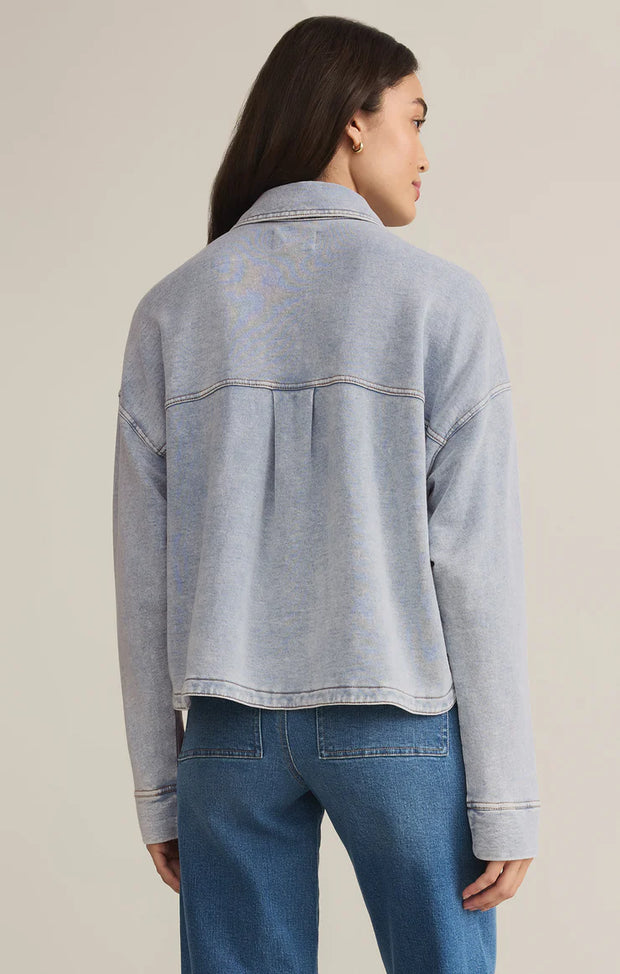 Z supply all day cropped denim jacket ZJ251850S