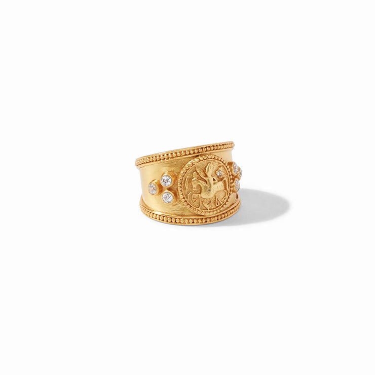 Julie Vos Coin Crest Ring R144GCZ