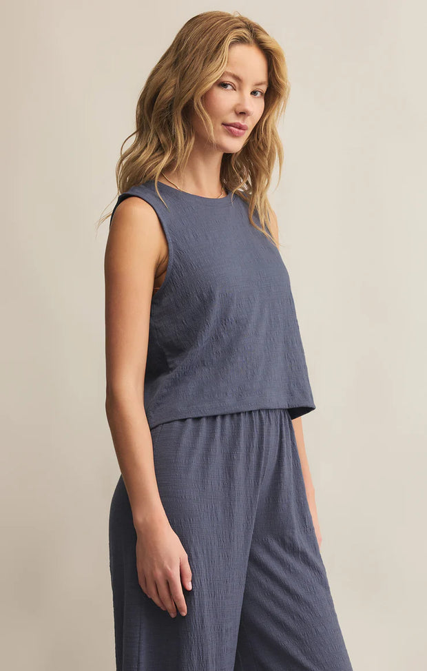 Z Supply Sloane Textured set - worn blue
