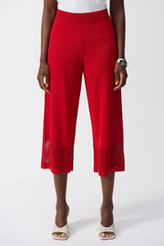 Joseph Ribkoff Sweater Knit Culotte with Pointelle Detail 251915