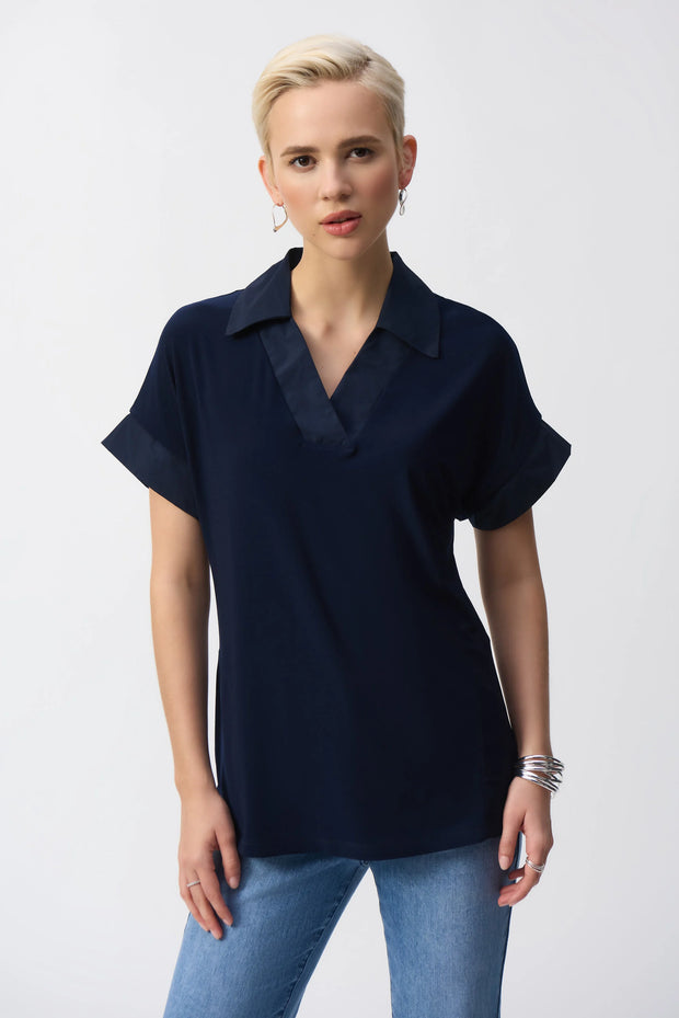 Joseph Ribkoff Silky Knit And Memory Boxy Top 251290
